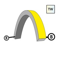 Příslušenství pro LED pásky - SLC S1624T-TW-B Napájení pro NeonFlex 24V Top-Bend TW B - TLG