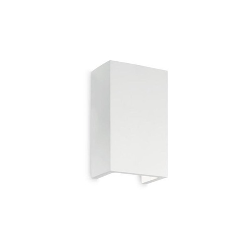 Sádrová - ILUX 214689 Nástěnné svítidlo Ideal Lux Flash Gesso AP1 high 214689 1x40W hranaté 18cm - IDEALLUX - foto 1