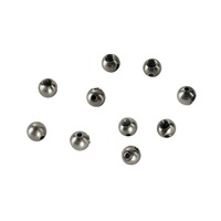 Kotvící prvky, držáky, závěsy - LA 961034 Stopper for rope 0,75mm, incl. setscrew M4x5, 10 pcs. - BIG WHITE (SLV)