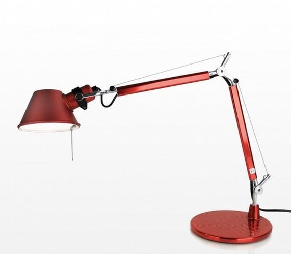 Stolní lampy pracovní - AR A011810 Stolní lampa TOLOMEO MICRO METAL RED 230V červená - ARTEMIDE - foto 1
