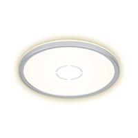 Kruhová - BRI 3391-014 Slim svítidlo LED panel, pr. 29,3 cm, 2400 lm, 18 W, stříbrná - BRILONER