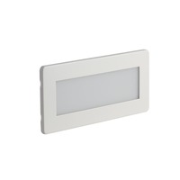 Zapuštěná - FAN INC-BOLT-506CCT Zápustné venkovní svítidlo LED Bolt, bílá/nikl/polykarbonát, 5 W, 350 lm, CCT, IP65, 18,1 x 4,7 x 8,1 cm - FANEUROPE