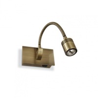 Bodová - ILUX 121352 LED Nástěnné svítidlo Ideal Lux Dynamo AP1 brunito 121352 lesklé bronzové - IDEALLUX