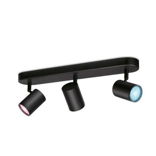 WiZ - PH 8719514551978 Stropní bodové svítidlo WiZ IMAGEO 8719514551978 LED GU10 3x4,9W 3x345lm 2200-6500K RGB IP20 CRI90 černé, stmívatelné - PHILIPS (929002659201) - foto 1
