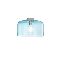 Kruhová - FAN I-GIBUS-PL35 BLU Stropní svítidlo Gibus, tyrkysové, 1 x E27, 35 x 35 x 23 cm - FANEUROPE