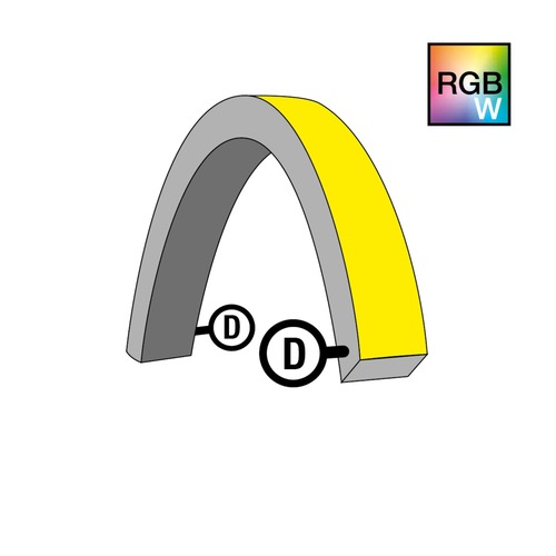 Příslušenství pro LED pásky - SLC S1624T-RGBW-D Napájení pro NeonFlex 24V Top-Bend RGBW D - TLG - foto 1