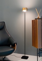 Stojací lampy - OL 44-845-10-23X VÝPRODEJ VZORKU - Stojací lampa CURVED matná černá (pouze noha) - OLIGO