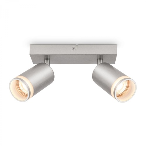 Bodová - BRI 2832024 BRILONER Rub stropní bodové svítidlo, nastavitelné, akrylová ozdoba, 2-ramenné, 20cm, matný chrom 2832024 - foto 1