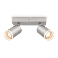 Bodová - BRI 2832024 BRILONER Rub stropní bodové svítidlo, nastavitelné, akrylová ozdoba, 2-ramenné, 20cm, matný chrom 2832024