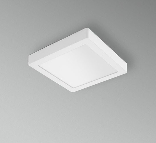 Hranatá - CEN PQP-182230 LED stropní a nástěnné svítidlo PL-QUADRO 220x220X38mm 18W 3000K 120d IP20  - CENTURY - foto 1
