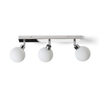 K zrcadlu - RED R13691 BOLLY III přisazená opálové sklo/chrom 230V G9 LED 3x3W IP44 - RED - DESIGN RENDL