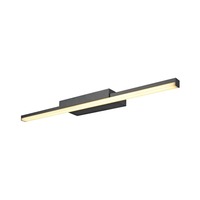 Podélná - LA 1003506 GLENOS® 60 vnitřní LED svítidlo pro zrcadla černé CCT přepínač 3000/4000K - BIG WHITE (SLV)