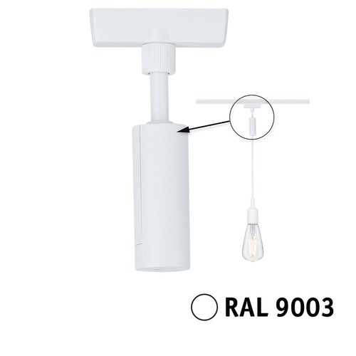 Lišty a příslušenství - P 95655 URail univerzální adaptér pro závěs max. 50W 230V bílá - PAULMANN - foto 1