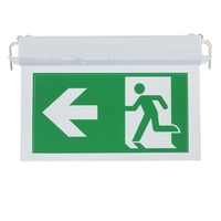 LED nouzové osvětlení - LED zapuštěné pevné nouzové výstupné světlo 3 hodiny trvání s PVC legendou