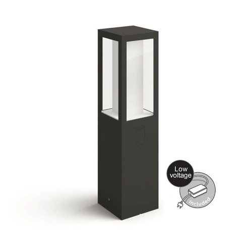 SmartHome Paul Neuhaus - PH 17454/30/P7 Hue LED White and Color Ambiance Venkovní sloupkové svítidlo Philips Impress 17454/30/P7 černé 40cm 2200K-6500K RGB s adaptérem - PHILIPS HUE (915005766501) - foto 1