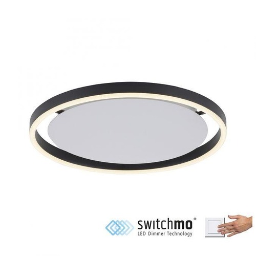 Kruhová - LD 15391-13 RITUS LED stropní svítidlo antracit, kruhové pr.40cm, stmívatelné, Switchmo, teplá bílá krokově stmívatelné 3000K - LEUCHTEN DIREKT / JUST LIGHT - foto 1