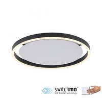 Kruhová - LD 15391-13 RITUS LED stropní svítidlo antracit, kruhové pr.40cm, stmívatelné, Switchmo, teplá bílá krokově stmívatelné 3000K - LEUCHTEN DIREKT / JUST LIGHT