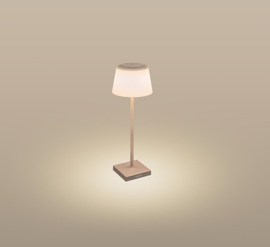 Na stůl - CEN MRGTO-043830 Nabíjecí stmívatelné stolní LED svítidlo MARGO písková 4W 3000K IP54 USB - CENTURY - foto 1