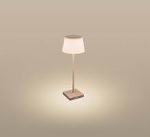 Na stůl - CEN MRGTO-043830 Nabíjecí stmívatelné stolní LED svítidlo MARGO písková 4W 3000K IP54 USB - CENTURY