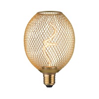 E27 - P 29259 Kovic Glow Standard 230V LED Globe E27 4W 1800K stmívatelné mosaz - PAULMANN