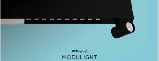 Lištové MODULIGHT - BPM 10210.01.SR.BK-BK Kolejnice MODULIGHT přisazená černá 1m - BPM