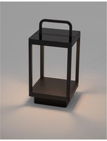 Solární - NV 9922360 Venkovní stojací lampa BALI antracitový hliník LED 2W 3000K 5V DC 108st. IP65 solární / USB kabel / vypínač na těle / stmívatelné - NOVA LUCE