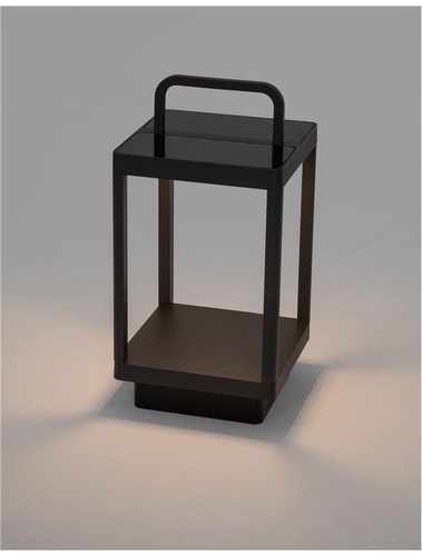 Solární - NV 9922360 Venkovní stojací lampa BALI antracitový hliník LED 2W 3000K 5V DC 108st. IP65 solární / USB kabel / vypínač na těle / stmívatelné - NOVA LUCE - foto 1