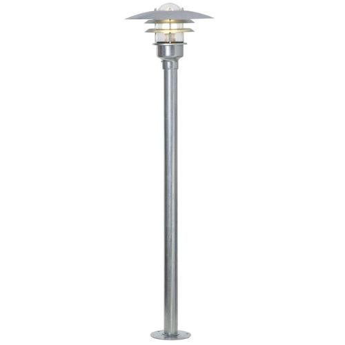 Sloupková - NOR 71428031 Venkovní sloupkové svítidlo Lønstrup 32 1x60W E27 galvanizovaná čirá - NORDLUX - foto 1