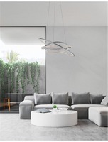 Kruhová - NV 8107401 Závěsné svítidlo LIVORNO chromovaný hliník a akryl nastavitelné LED 55W 230V 3000K IP20 - NOVA LUCE