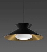 Kónická - BPM 410011.04.PN.BK-GC.OP.ST.9.30 Závěsné svítidlo VENISE Ø600mm černá / zlatá 45W Ra90 3000K - BPM