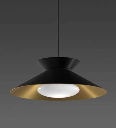 Kónická - BPM 410011.04.PN.BK-GC.OP.ST.9.30 Závěsné svítidlo VENISE Ø600mm černá / zlatá 45W Ra90 3000K - BPM - foto 1