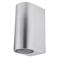 LED nástěnné svítidla - Nástěnná lampa hliníkové leštěné tělo 2xGU10