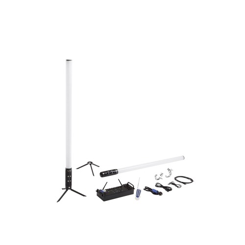 Sloupková - FAN LED-SHOW-TUBE 8ks LED SHOW nabíjecí svítidlo RGBW+UV Wi‑Fi Smart Tuya DMX 512 IP65 - FANEUROPE - foto 1