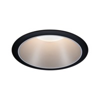 Koupelnová - P 93407 Vestavné svítidlo LED Cole 6,5W černá/stříbrná mat 3-krokové-stmívatelné 2700K teplá bílá - PAULMANN