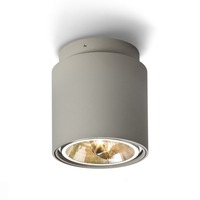 Downlight - RED R10162 Stropní svítidlo EX válcová přisazená stropní QRB111 stříbrná 23 - RED - DESIGN RENDL