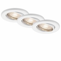 Kruhová - BRI 7147-036 3ks LED vestavné svítidlo, pr. 8,6 cm, 5 W, bílé - BRILONER