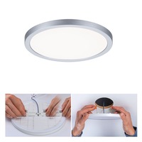 Koupelnová - P 93038 LED vestavné svítidlo Areo VariFit IP44 kruhové 175 13W 4.000K matný chrom - PAULMANN