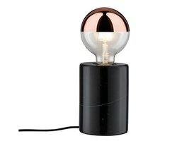 Stolní lampy dekorační - P 79600 Stolní lampa Neordic Nordin černá / mramor - PAULMANN