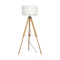 Stojací lampy - FAN I-STUDIOS/PT Stojací lampa STUDIOS dřevo, 1xE27, 75x151 cm - FANEUROPE