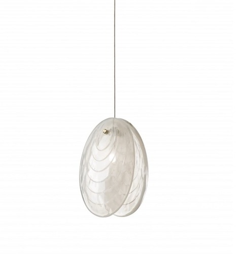 Subtilní - BOMMA 1/75/95310L/B/ALBST/205/A/BBR… Závěsné svítidlo MUSSELS alabastr / zlatá bez canopy - BOMMA - foto 1