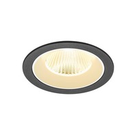 Kruhová - LA 1009778 NUMINOS® L Stropní vestavné svítidlo, 3000 K, 40°, IP20, kulaté, černé / bílé - BIG WHITE (SLV)