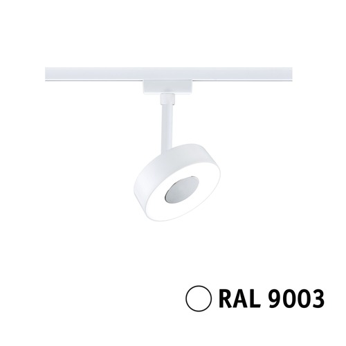 Svítidla - P 95704 URail LED lištový spot 3-krokové-stmívatelné Circle spot 5W 4000K stmívatelné 230V bílá - PAULMANN - foto 1