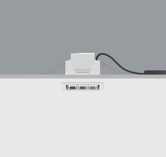 Hranatá - ERCO 1086817000 Vestavné svítidlo COMPAR linear bílé DALI-2 LED 6W 630lm 3000K - ERCO - foto 1