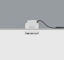 Hranatá - ERCO 1086817000 Vestavné svítidlo COMPAR linear bílé DALI-2 LED 6W 630lm 3000K - ERCO