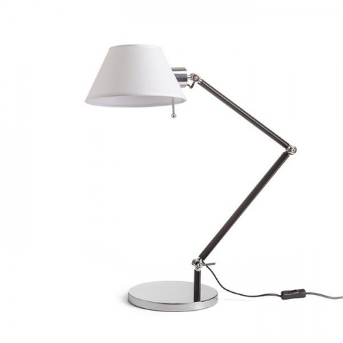 Stolní lampy pracovní - RED R13283X VÝPRODEJ VZORKU - MONTANA stolní bílá/černá chrom 230V E27 28W - RED - DESIGN RENDL - foto 1
