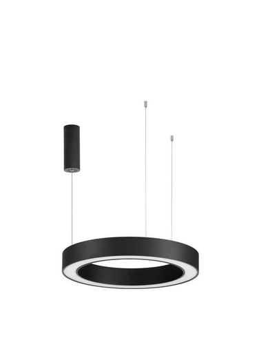 Kruhová - NV 9345639 Závěsné svítidlo MORBIDO černý hliník a akryl LED 50W 230V 2700K - 4000K IP20 vč. dálkového ovládání stmívatelné Tuya - NOVA LUCE - foto 1