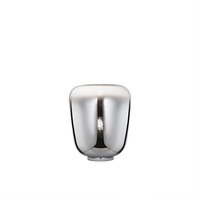 Stolní lampy dekorační - FAN I-SMOKE-L35 Stolní lampa LUME SMOKE chrom, 1xE27, 33 x 39,8 cm - FANEUROPE