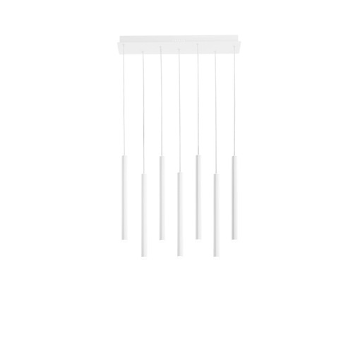 Dekorativní - FAN LED-PYPE-SQ7-BCO Závěsné svítidlo LED PYPE bílá 35 W 3290 lm CCT 56,5 x 200 cm - FANEUROPE - foto 1