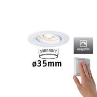 Koupelnová - P 92970 LED vestavné svítidlo Nova mini Plus EasyDim výklopné 1x4,2W 2.700K bílá mat 230V - PAULMANN