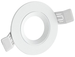 Kruhová - CEN KLR-BI KLAK ZAPUŠTĚNÝ KRUH VÝKLOPNÝ 30d pro spot 50mm. BÍLÝ držák pro GU10, včetně patice GU10 - CENTURY